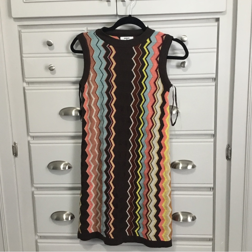 Missoni For Target 20 Anniversary Collection Zig Zag Sleeveless Knit Dress XS